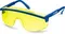 ЗУБР ПРОТОН, открытого типа, жёлтые, стекло увеличенного размера, защитные очки, Профессионал (110482)