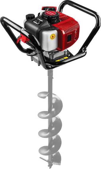 Мотобур (бензобур) ЗУБР d 60 - 200 мм, 52 см3, 1 оператор (МБ1-200)