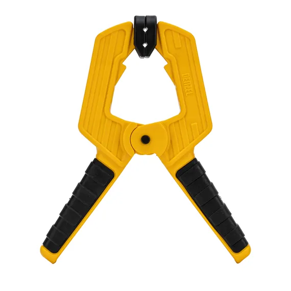 Струбцина клещеобразная, усиленная 80 х 60 мм, двухкомпонентные рукоятки Denzel