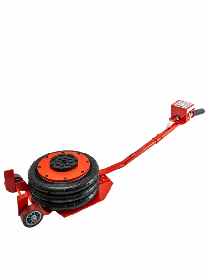 Подкатной пневматический домкрат KINGQUEEN, 3т, подъем 15-40см, прямая ручка, KQ-HJP01