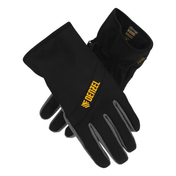Перчатки универсальные, двойные, работа с сенсорным экраном, размер 9 Denzel