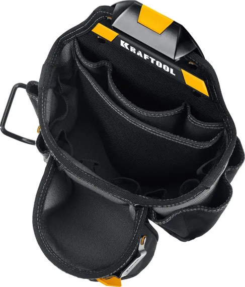 KRAFTOOL KBS-3L пояс монтажника, в комплекте: пояс монтажника и 2 большие сумки (38761)