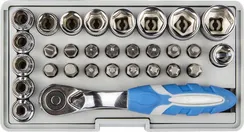 ЗУБР 31 шт, набор: трещотка, биты и торцовые головки (26054-H31)