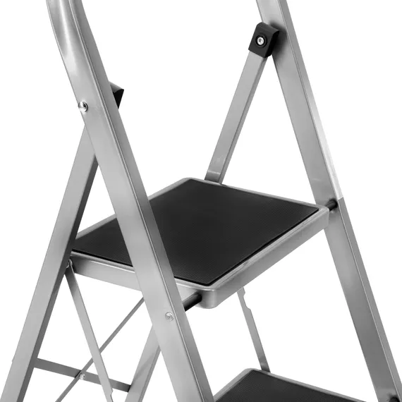 Стремянка стальная, 4 широкие ступени 20х30 см с полимерным покрытием Сибртех