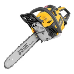 Пила цепная бензиновая DS-4516, шина 40 см, 45 см3, 2,5 л.с, шаг 0,325, паз 1,5 мм, 64 звена Denzel