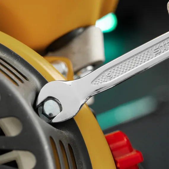 Ключ комбинированный, 9 мм, CrV, антислип Stels