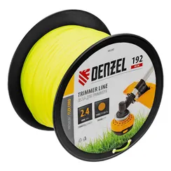 Леска для триммера круглая, 2,4мм х 192м, на DIN катушке FLEX CORD Denzel