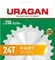 URAGAN Fast, 210 х 32/30 мм, 24Т, пильный диск по дереву (36800-210-32-24)