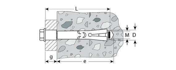 ЗУБР 16 х 110 мм, 8 шт, анкерный болт (4-302312-16-110)