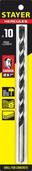 STAYER Hercules, 10 x 200 мм, cверло по бетону, Professional (2915-200-10)