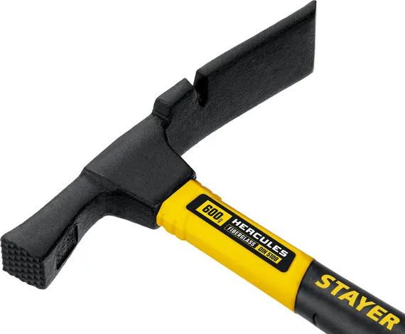 STAYER Hercules, 600 г, молоток каменщика с фиберглассовой рукояткой, Professional (20161)