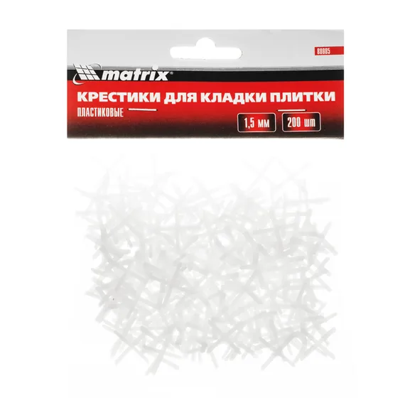 Крестики, 1.5 мм, для кладки плитки, 200 шт Matrix