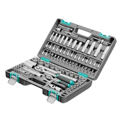 Набор инструментов, 1/2", 1/4", CrV, пластиковый кейс 94 предмета Stels
