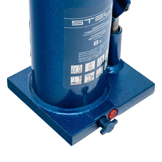 Домкрат гидравлический бутылочный телескопический, 6 т, h подъема 190-480 мм Stels