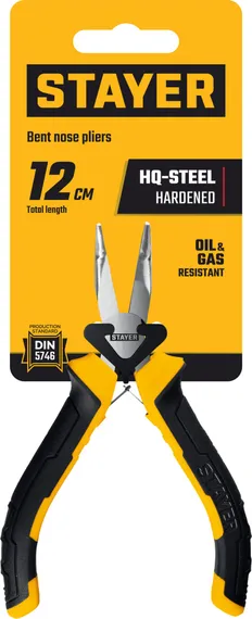 STAYER 120 мм, Мини-тонкогубцы изогнутые (2218-3)