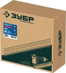 ЗУБР SN21 90 х 3.1 мм, реечные гвозди рифленые оцинкованные, 2010 шт(305396-90)