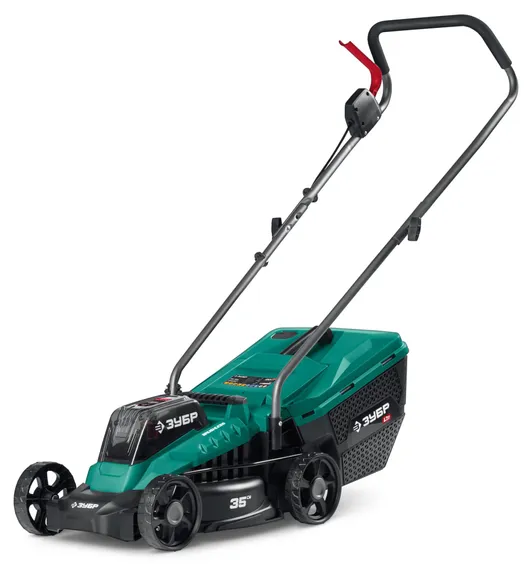 Аккумуляторная газонокосилка бесщеточная ЗУБР 20 В, 350 мм, без АКБ (LMS) (ГКЛ-2035)