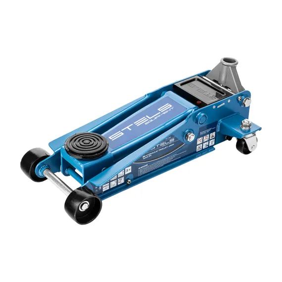 Домкрат гидравлический подкатной, быстрый подъем, 3т QUICK LIFT, 130-465 мм, проф Stels