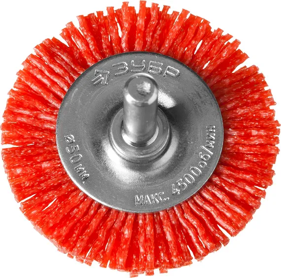 ЗУБР 50 мм, нейлоновая проволока, щетка дисковая для дрели, Профессионал (35161-050)