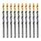 Сверло по металлу, 4,8 мм, HSS-Tin, Golden Tip, 10 шт. Denzel