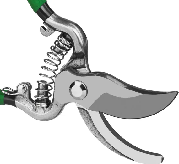 РОСТОК PC-15, 200 мм, углеродистая сталь, цельнокованый, покрытие ПВХ, плоскостной секатор (423005)