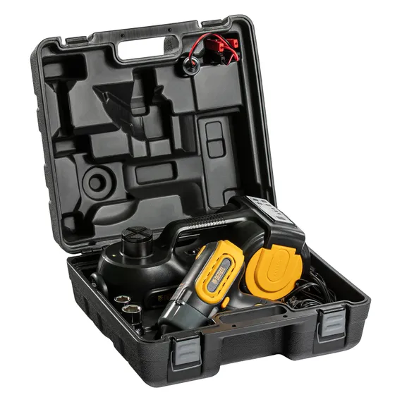 Домкрат электрогидравлический «3 в 1» (1,5 т) 12В, с гайковертом электрическим, в наборе  Denzel