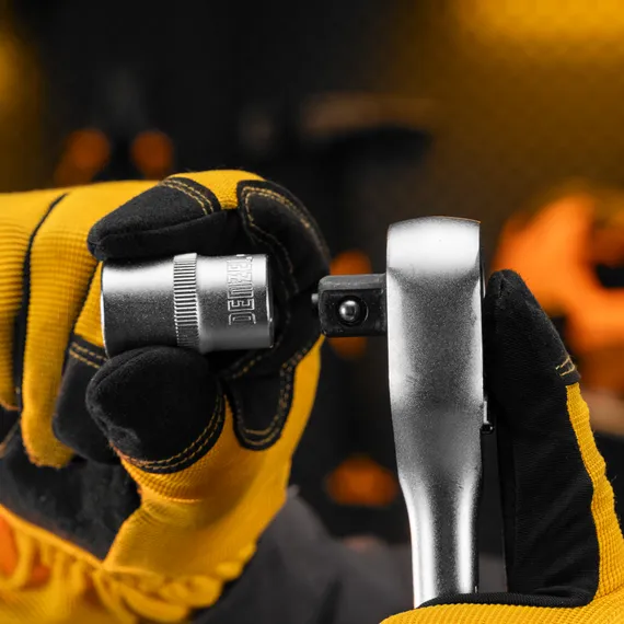 Ключ-трещотка 1/2", 90 зубьев, с быстрым сбросом, CrV Denzel