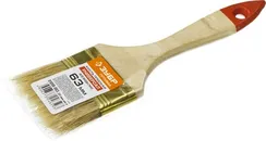 ЗУБР УНИВЕРСАЛ, 63 мм, 2.5″, светлая натуральная щетина деревянная ручка, плоская кисть (01099-063)