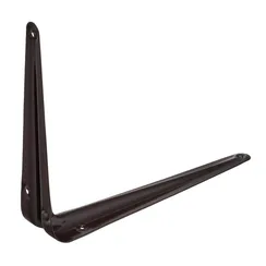 Кронштейн угловой с ребром, 175 х 225 мм, коричневый Сибртех