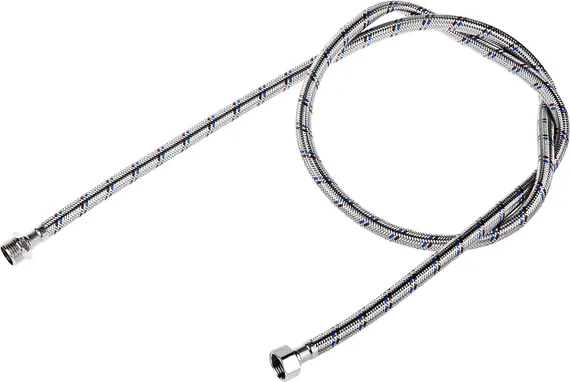 ЗУБР 1/2″, 1.5 м, гайка-штуцер, гибкая подводка для воды (51005-G/S-150)