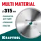 KRAFTOOL Multi Material, 315 х 30 мм, 96Т, пильный диск по алюминию (36953-315-30)