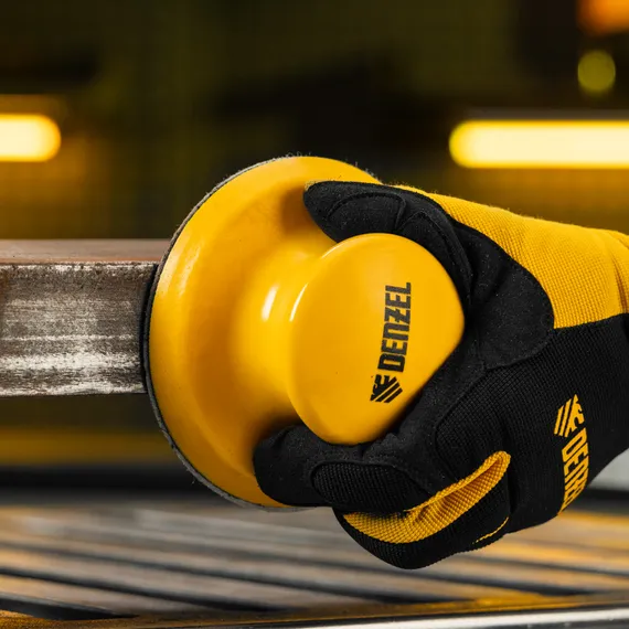 Брусок для шлифования, круглый, 125 мм, с "липучкой"// Denzel