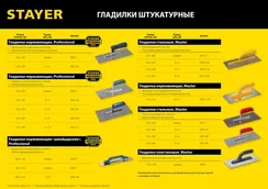 STAYER 130 х 280 мм, зуб 4 х 4 мм, штукатурная гладилка, Professional (0802-04)