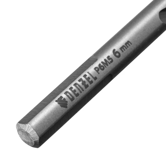 Сверло спиральное по металлу 6 x 93 мм, Р6М5, Golden Tip  Denzel