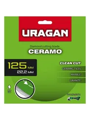 URAGAN CERAMO 125 мм, диск алмазный отрезной сплошной (36707-125)