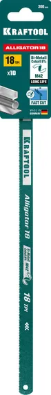 KRAFTOOL Alligator-18, 18 TPI, 300 мм, биметаллическое гибкое полотно по металлу (15942-18-1)
