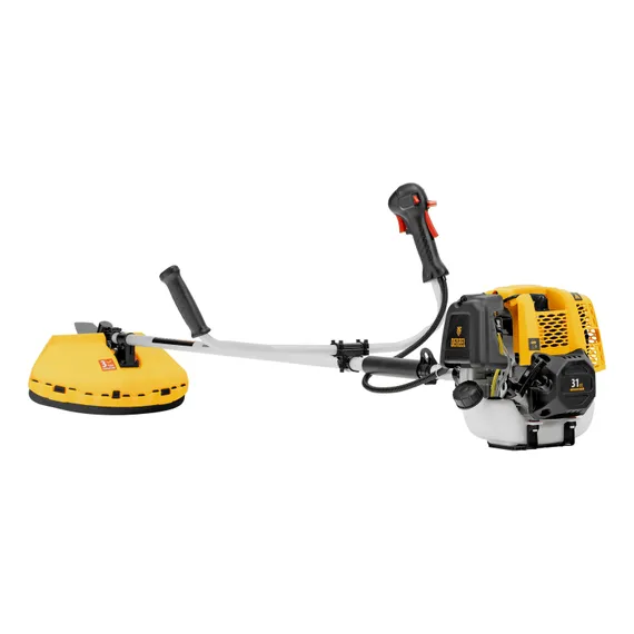 Триммер бензиновый DTL-31-4T, 4-тактный, 31 см3, неразъемная штанга, состоит из 2 частей Denzel