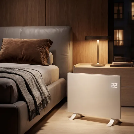 Конвектор электрический OptiPrime-1500, Wi-Fi, тачскрин, цифровой термостат, 1500 Вт Denzel