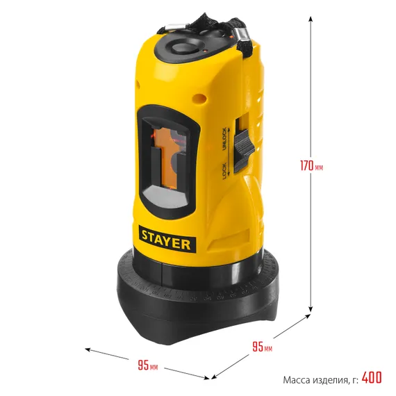STAYER 10 м, лазерный нивелир, Professional (34960-1)