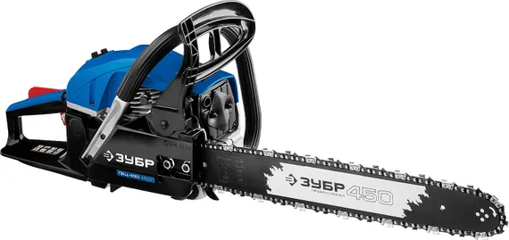 Бензопила цепная бензиновая, ЗУБР 49 см3, 45 см, Профессионал (ПБЦ-490 45ДП)