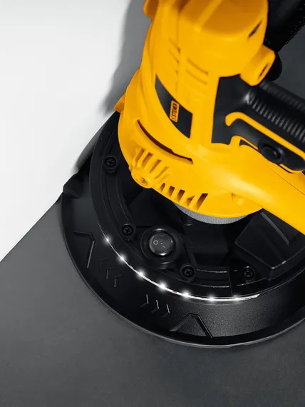 Шлифовальная машина для стен STEHER d180 мм, 900 Вт, подсветка, (DWH-900)