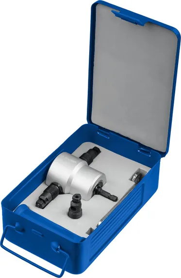 ЗУБР Сверчок, набор в кейсе, насадка-ножницы для реза листового металла, Профессионал (23294)