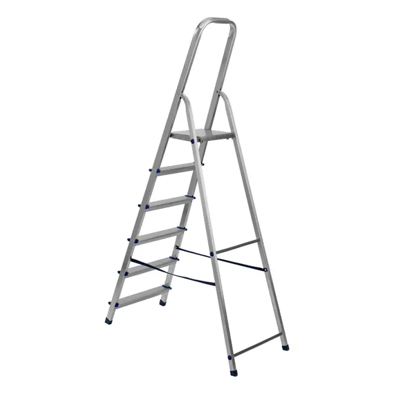 Стремянка, 6 ступеней, алюминиевая, Сибртех