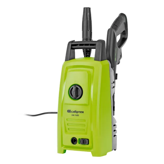 Моечная машина высокого давления АМ-1600, 1600 Вт, 130 бар, 330 л/ч, переносная Сибртех