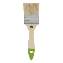 Кисть плоская 50 мм, натуральная щетина, деревянная ручка Сибртех