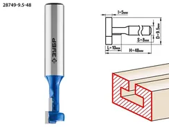ЗУБР 9.5 x 10 мм, высота 5 мм, фреза пазовая Т-образная №1, Профессионал (28749-9.5-48)