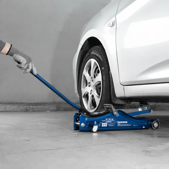 Домкрат гидравлический подкатной, 2т Low Profile, 80-380 мм Stels