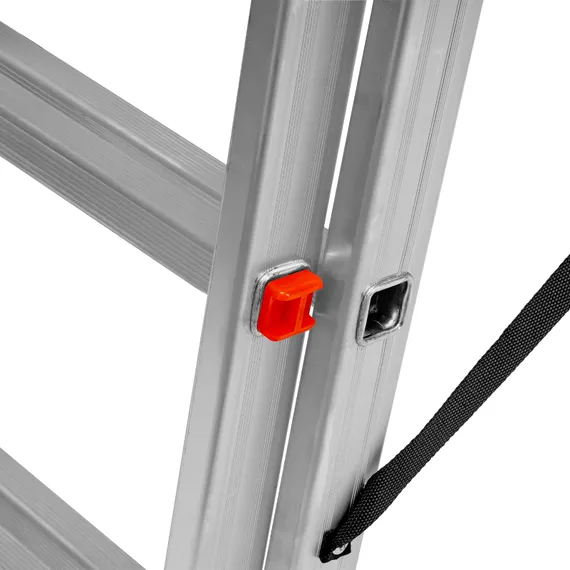 Лестница, 3 х 10 ступеней, алюминиевая, трехсекционная, Сибртех