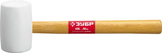 ЗУБР 450 г, белая, резиновая киянка (20511-450)