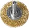 ЗУБР 38 мм, витая стальная латунированная проволока 0.3 мм, щетка дисковая для дрели, Профессионал (3520-038)
